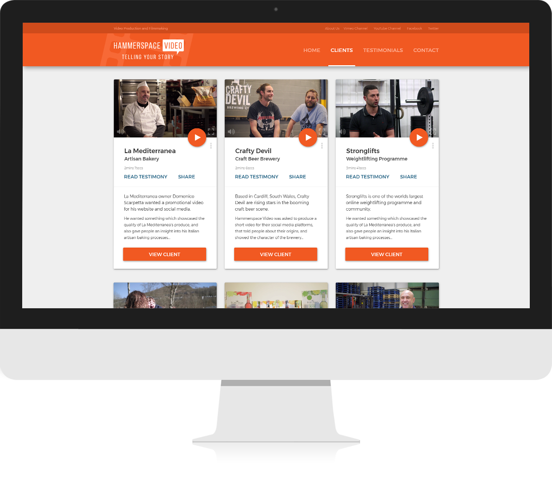 jcjDesigns Web Design Example Hammerspace Video